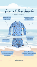 Load image into Gallery viewer, Fun At The Beach 2-Piece Swim Suit