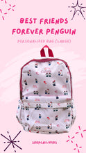 Load image into Gallery viewer, Best Friends Forever Penguins Personalized Bag (Large)