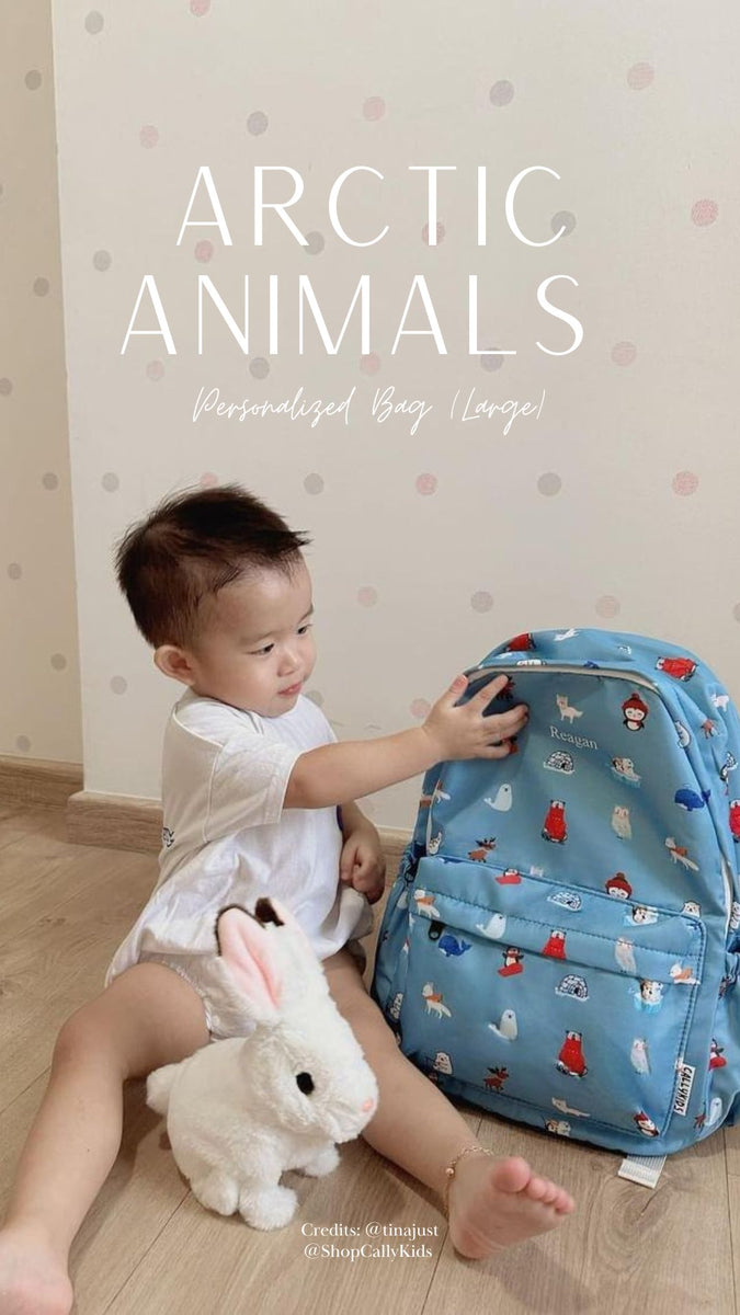 BACK IN STOCK Arctic Animals Personalized Bag Large CallyKids