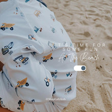 Load image into Gallery viewer, Construction Vehicles 2-Piece Swim Suit