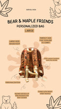 Load image into Gallery viewer, Bear & Maple Friends Personalized Bag (Large)