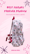 Load image into Gallery viewer, Best Friends Forever Penguins Personalized Bag (Large)