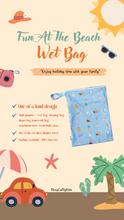 Load image into Gallery viewer, Fun At The Beach Wet Bag