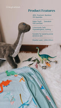Load image into Gallery viewer, Roar Dinosaur Double Layer Blanket (Premium Bamboo)