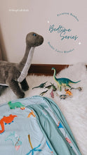 Load image into Gallery viewer, Roar Dinosaur Double Layer Blanket (Premium Bamboo)