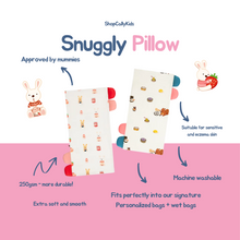 Load image into Gallery viewer, *NEW* Strawberry Bunny & Dim Sum Snuggly Pillow Cases (Premium Bamboo)