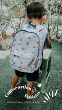 Load image into Gallery viewer, Construction Vehicles Personalized Bag