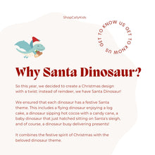 Load image into Gallery viewer, (LIMITED EDITION) Santa Dinosaur 2-Piece Pyjamas Set (Premium Bamboo)