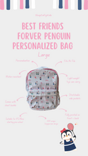 Load image into Gallery viewer, Best Friends Forever Penguins Personalized Bag (Large)