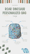 Load image into Gallery viewer, Roar Dinosaur V2 Personalized Bag (Large)