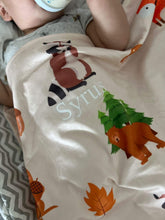 Load image into Gallery viewer, Forest Animals Personalized Blanket
