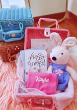 Load image into Gallery viewer, Holographic Personalized Newborn Baby Romper (Barbie Pink)