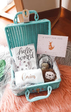 Load image into Gallery viewer, Newborn Baby Boy Personalized Gift Set (White)