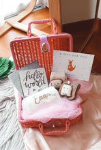 Load image into Gallery viewer, Newborn Baby Girl Personalized Gift Set (White)