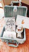 Load image into Gallery viewer, Newborn Baby Boy Personalized Gift Set (White)