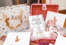 Load image into Gallery viewer, Newborn Baby Girl Personalized Gift Set (White)