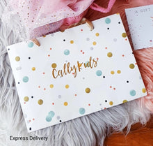 Load image into Gallery viewer, Newborn Baby Girl Personalized Gift Set (Baby Swaddle Edition)
