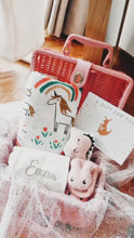 Load and play video in Gallery viewer, Newborn Baby Girl Personalized Gift Set (Baby Swaddle Edition)