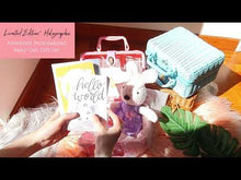 Load and play video in Gallery viewer, Limited Edition - Holographic Newborn Baby Girl Personalized Gift Set
