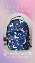 Load image into Gallery viewer, Dream Unicorn Personalized Bag