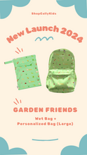 Load image into Gallery viewer, [BUNDLE] Garden Friends Wet Bag + Personalized Bag (Large)
