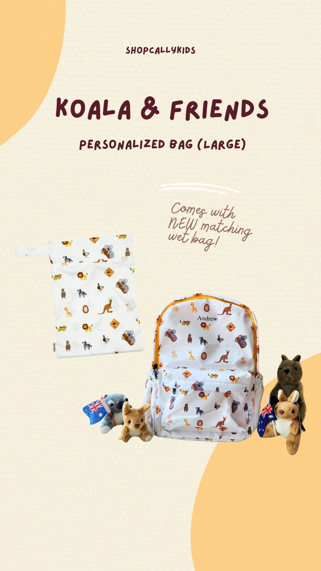 [BUNDLE] Koala & Friends Wet Bag Personalized Bag (Large)
