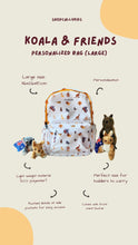 Load image into Gallery viewer, [BUNDLE] Koala &amp; Friends Wet Bag Personalized Bag (Large)
