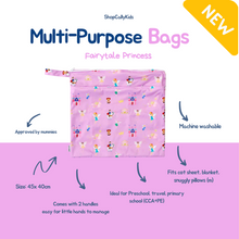 Load image into Gallery viewer, [NEW] ShopCallyKids Fairy Princess Multi-Purpose Bag (Large) (Travel/Diaper/Swim/Sleeping/Preschool Bag)
