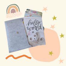 Load image into Gallery viewer, &quot;Hello World&quot;🌈 Newborn Baby Girl Gift Set 👑
