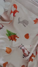 Load and play video in Gallery viewer, Forest Animals Personalized Blanket
