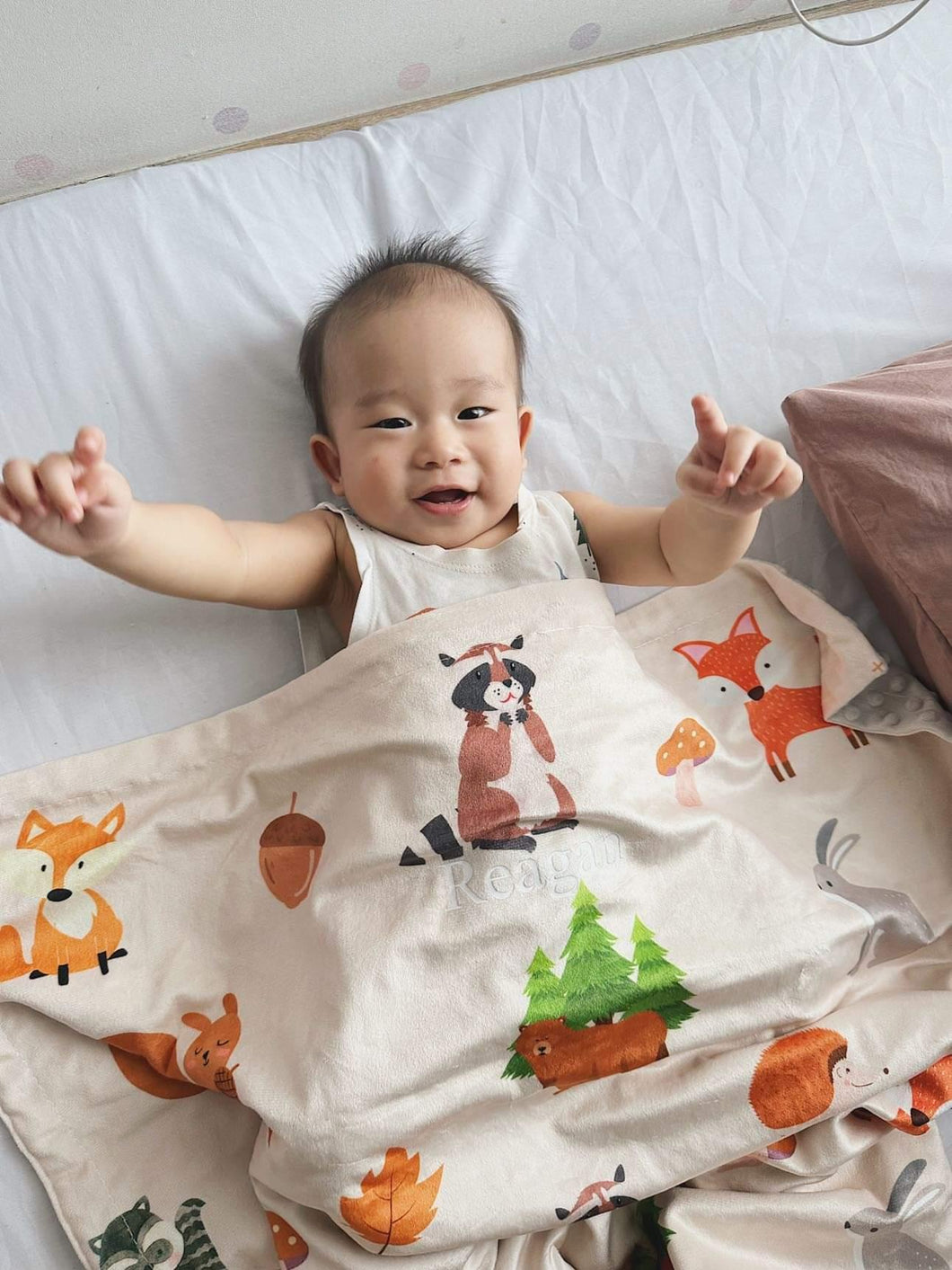 Forest Animals Personalized Blanket