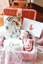 Load image into Gallery viewer, Newborn Baby Girl Personalized Gift Set (Baby Swaddle Edition)
