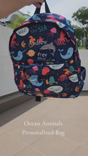 Load and play video in Gallery viewer, Ocean Animals Personalized Bag
