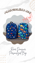 Load image into Gallery viewer, Roar Dinosaur Personalized Bag
